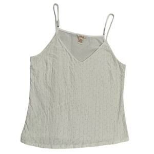 Sundance White Eyelet Camisole With Adj. Straps Fairy, Romantic